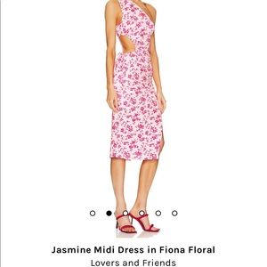 Lover & Friends ‘Fiona Floral’ Midi Dress